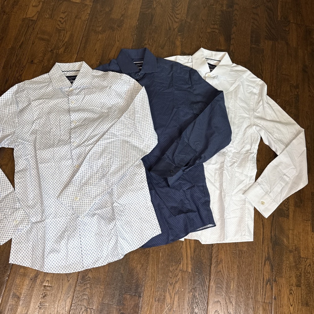 Charles Tyrwhitt 3‑Pack Slim Fit Non‑Iron Shirts — Size Small — New No Tags